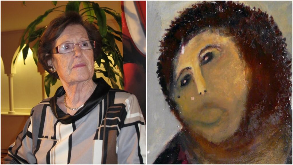 Muere Cecilia Giménez, la española que conquistó el mundo con su fallida restauración del Ecce Homo cecilia gimenez
