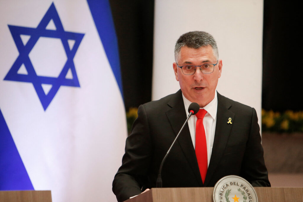 israeli foreign minister gideon saar visits paraguay