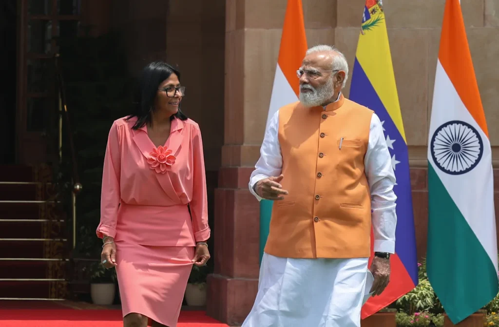 Delcy Rodríguez visita India: ¿puede Venezuela convertirse en el nuevo proveedor estrella de petróleo para Nueva Delhi? 04712e25ded0a897f27e5371b7c26f8b